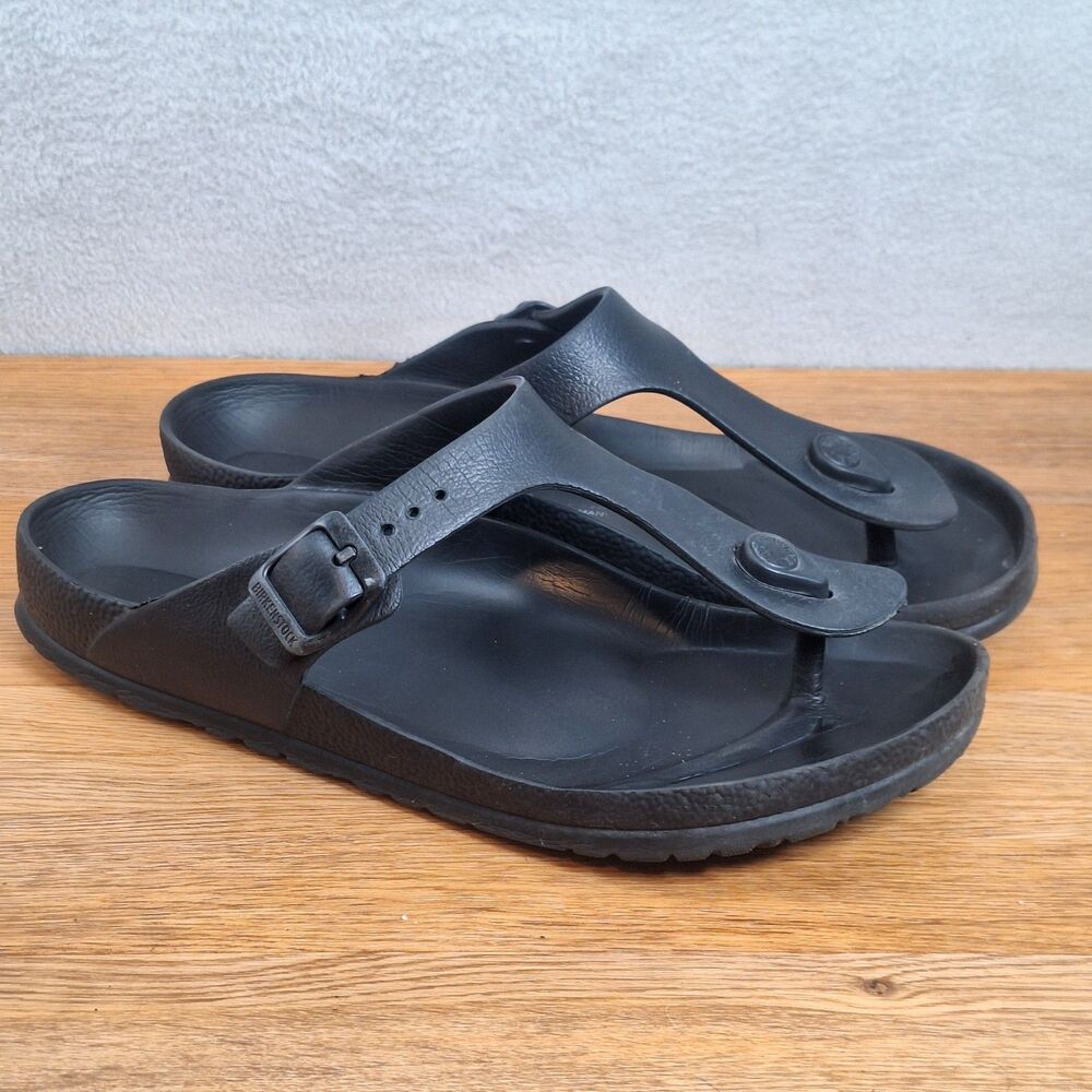 Birkenstock Gizeh EVA Women's 7 EU 38 Thong Sandals Black Lightweight Waterproof